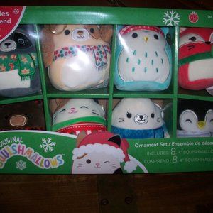 Set of 8 Squishmallows Holiday Collection - Christmas Ornament from Costco Plush